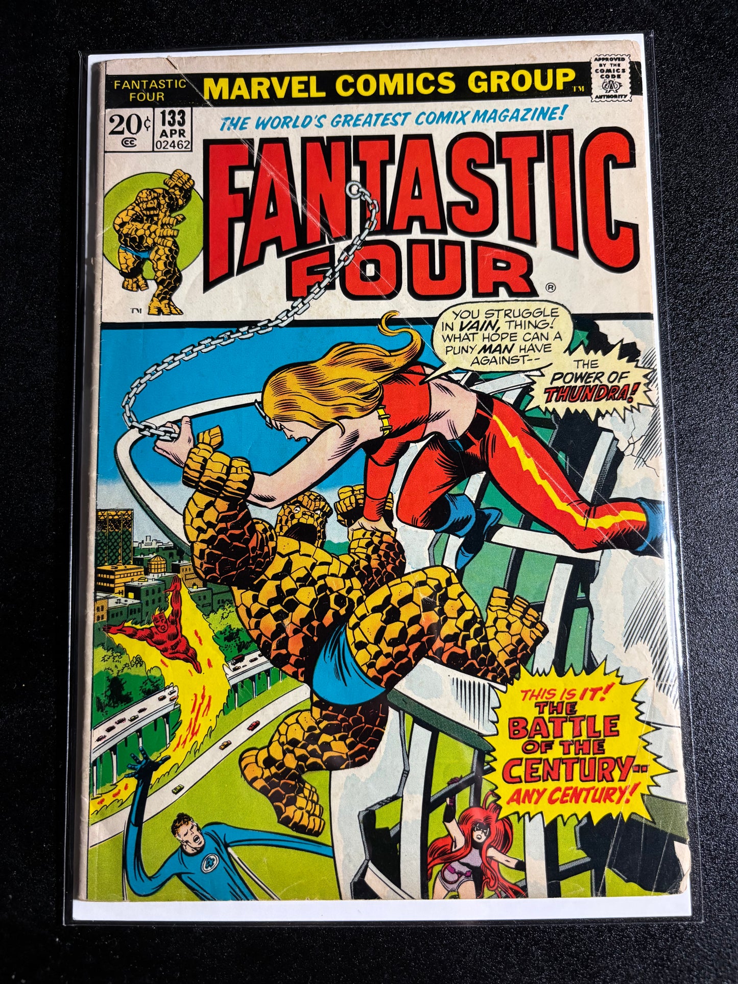 Fantastic Four #133 (1973) – 1st Appearance of Thundra – Bronze Age Marvel Key