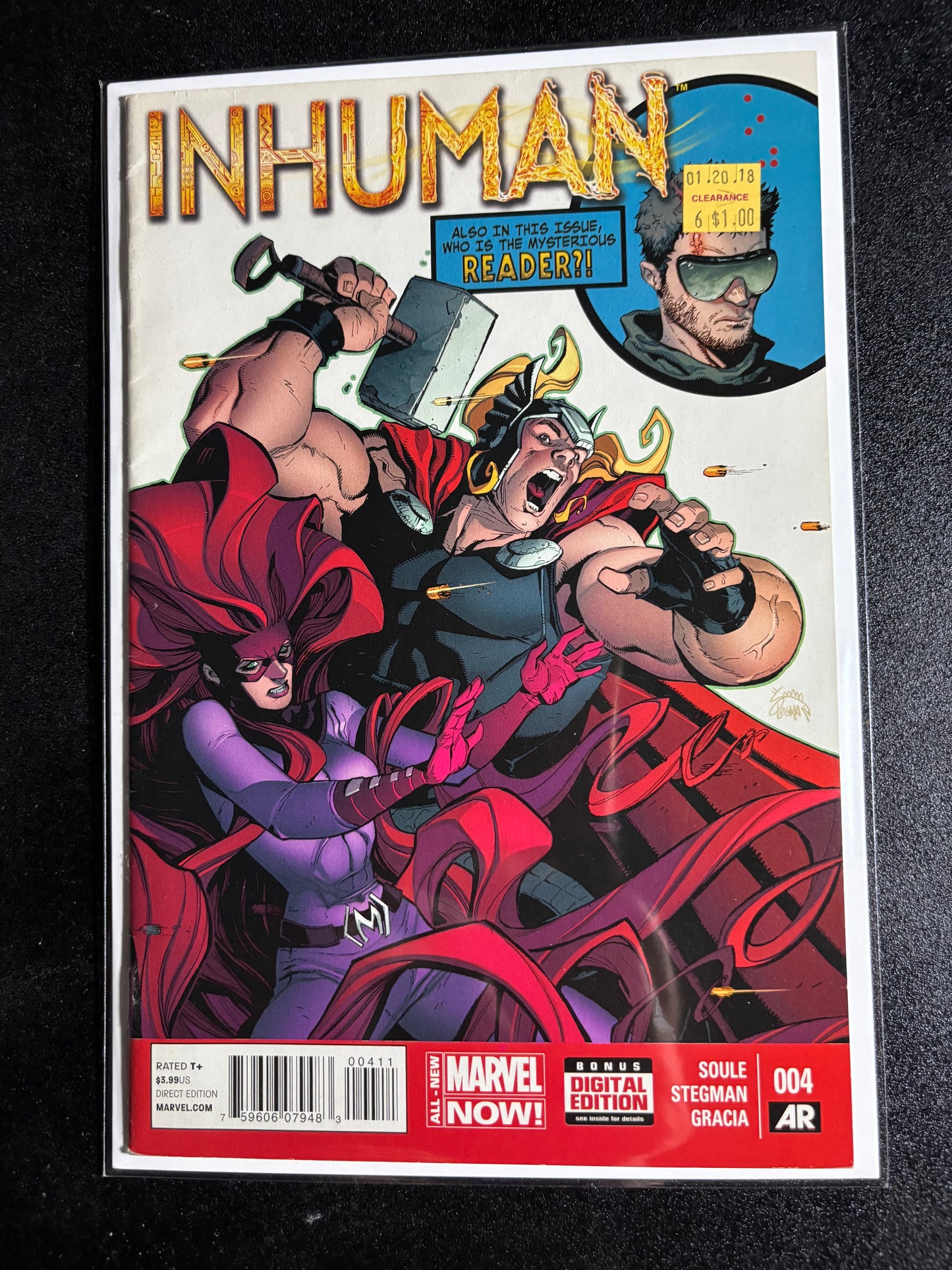 Inhuman #4 – Who Is the Mysterious Reader? (2014, Marvel Comics)