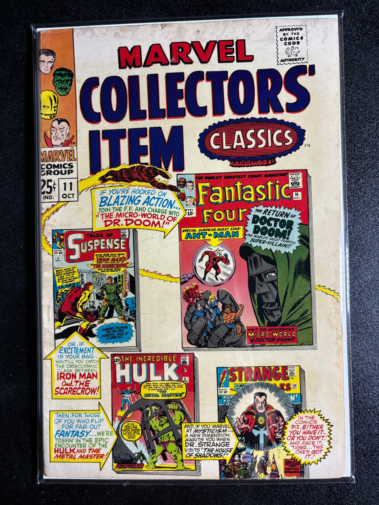 Marvel Collectors’ Item Classics #11 (1967, Marvel Comics) – Doctor Doom, Hulk, Iron Man, and More!