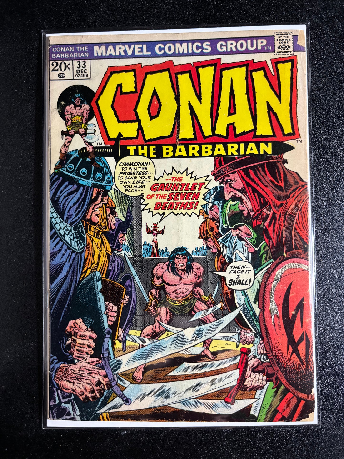 Conan the Barbarian #33 (Dec 1973, Marvel Comics)