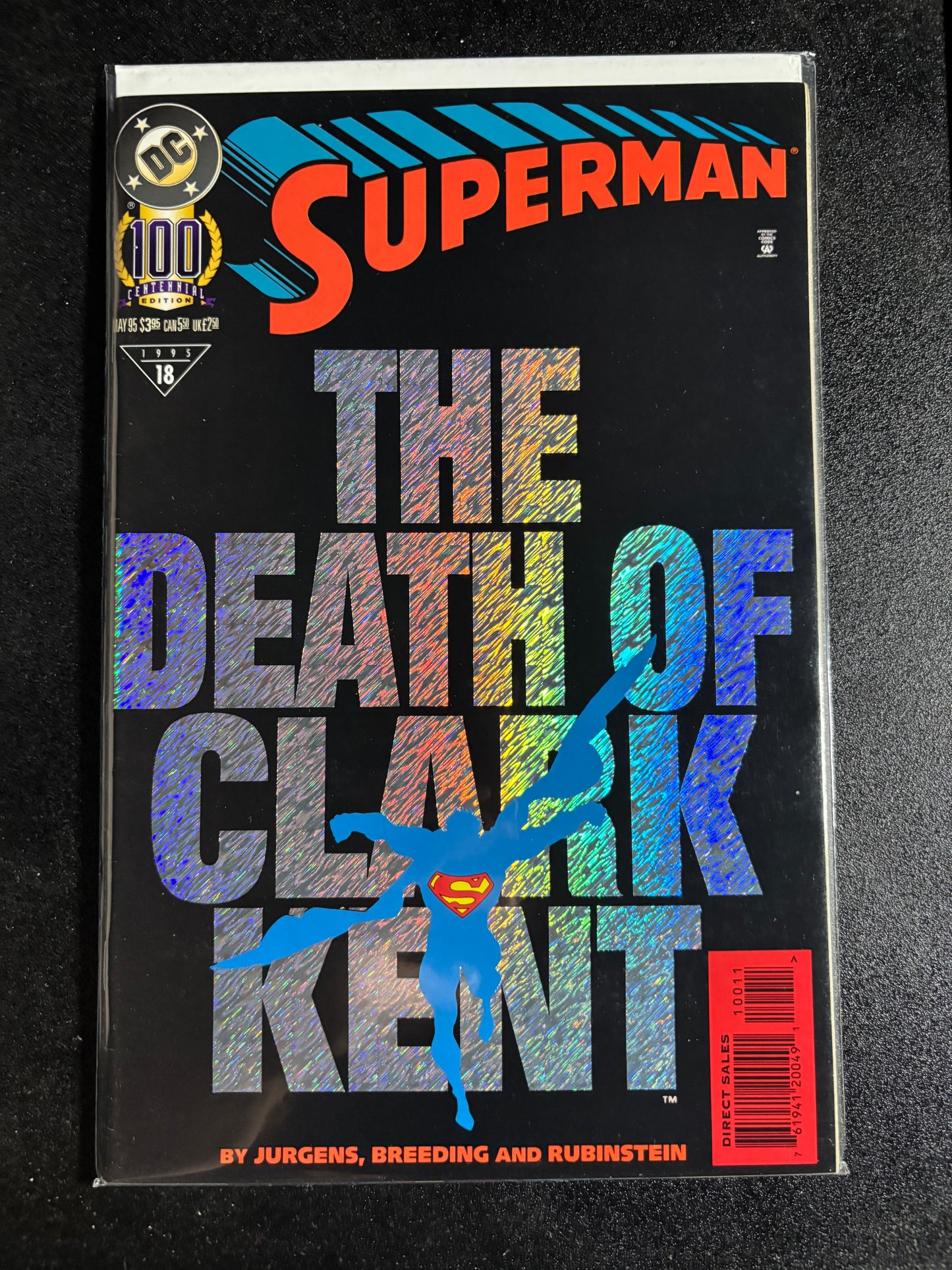 Superman #18 (DC Comics, 1993) The Death of Clark Kent