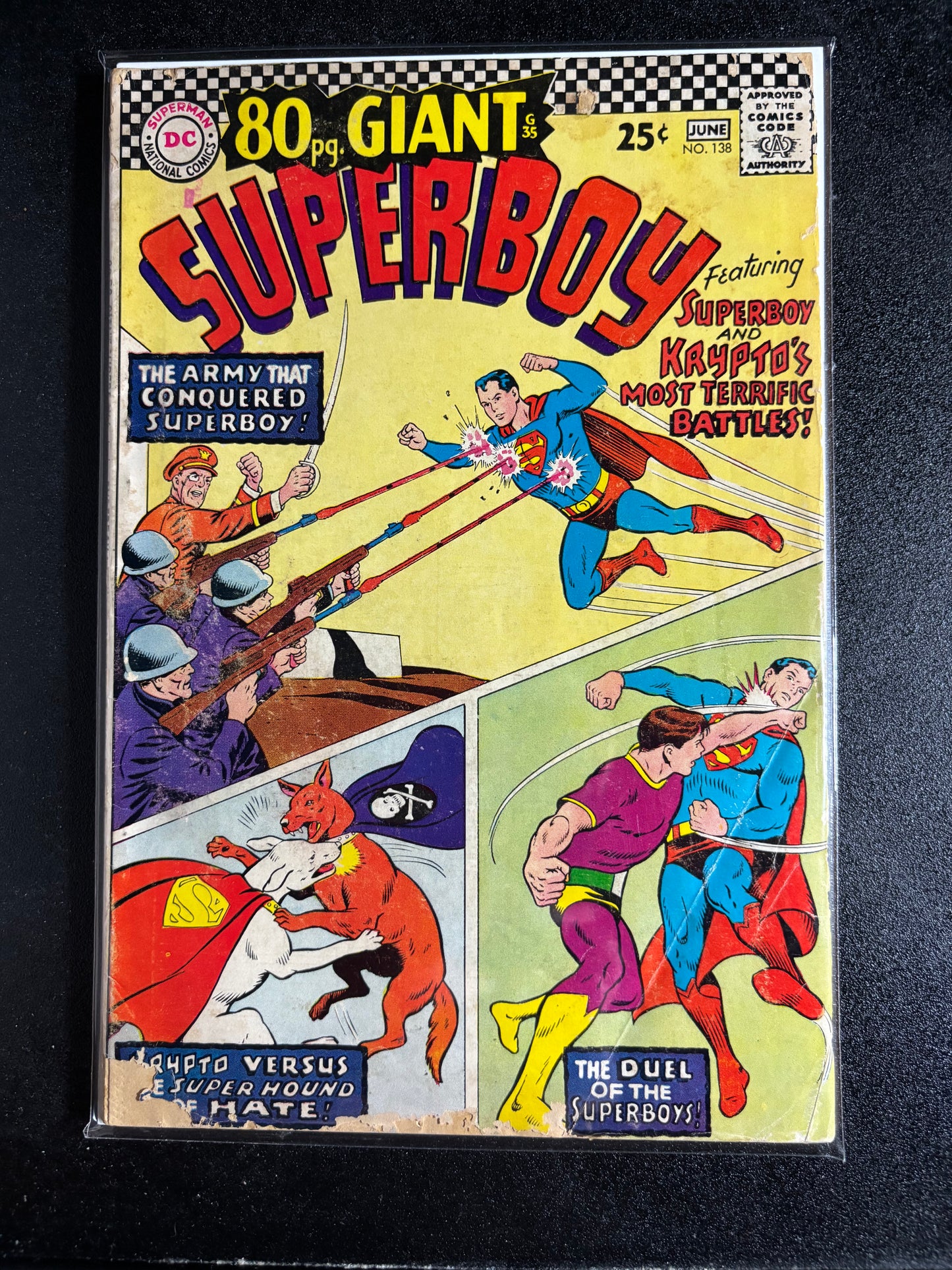Superboy #138 (1967) – 80-Page Giant – Superboy and Krypton's Most Terrific Battles!