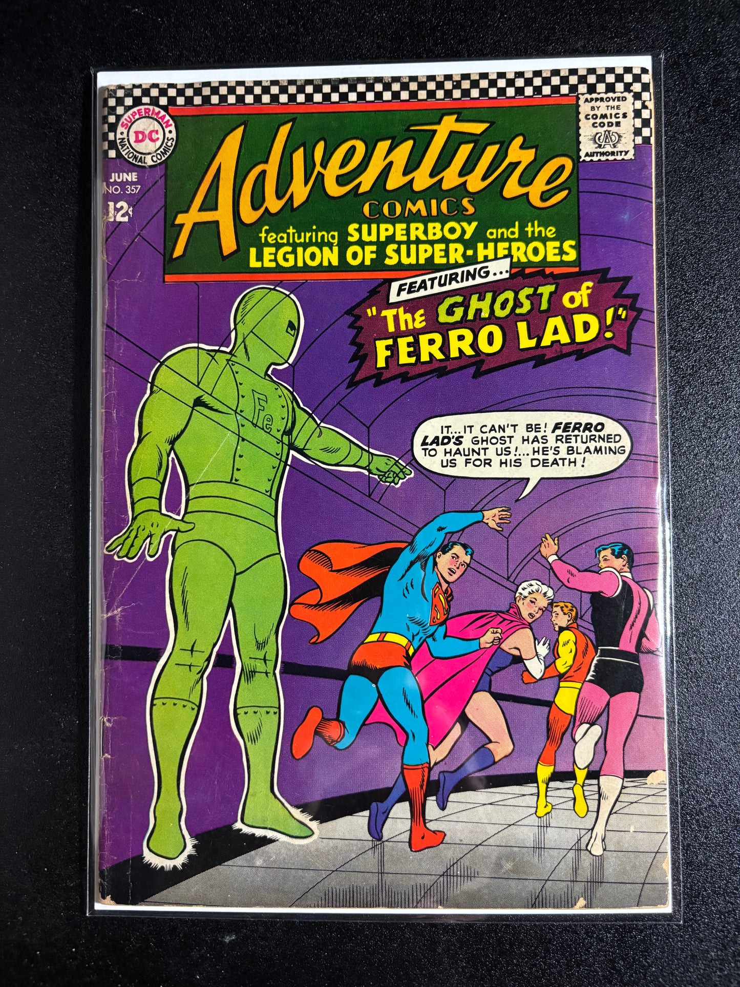 Adventure Comics #357 (1967) – The Ghost of Ferro Lad! – Silver Age DC