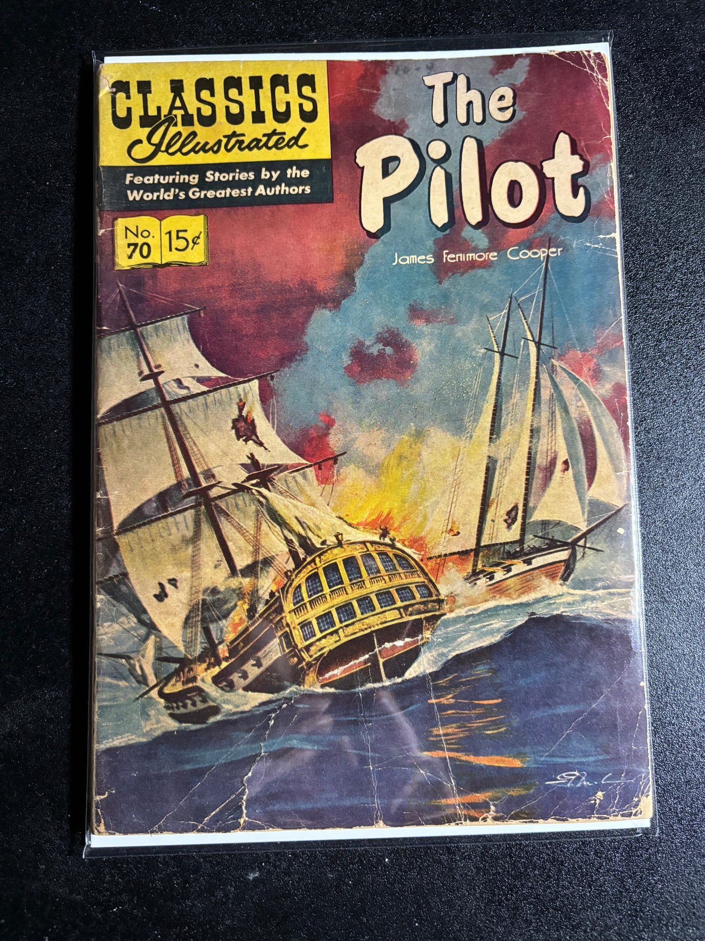 Classics Illustrated #70 – The Pilot by James Fenimore Cooper (1949, Gilberton)