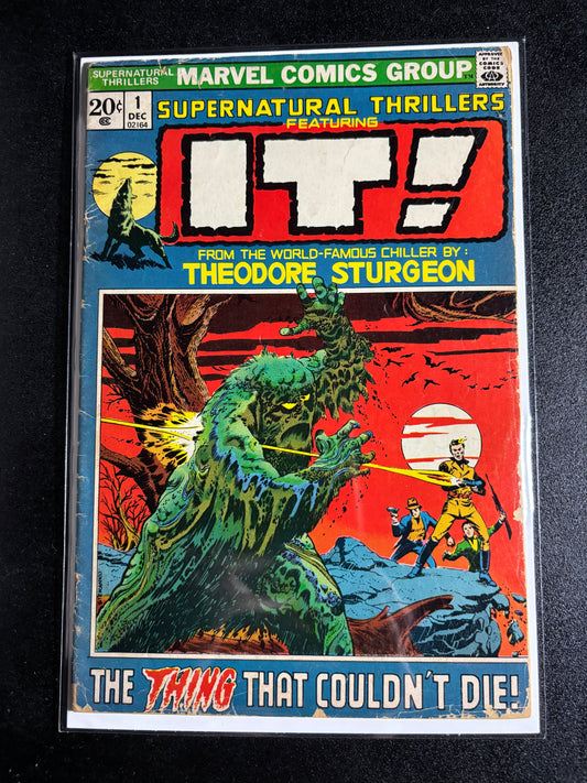 Supernatural Thrillers #1 – “IT! The Thing That Couldn’t Die” (Dec 1972, Marvel Comics)
