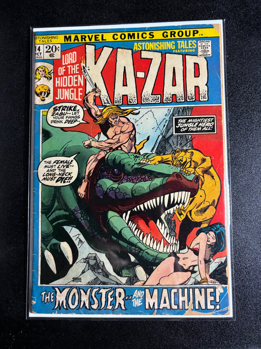 Astonishing Tales #14 – Featuring Ka-Zar: Lord of the Hidden Jungle – Marvel Comics (October 1972)