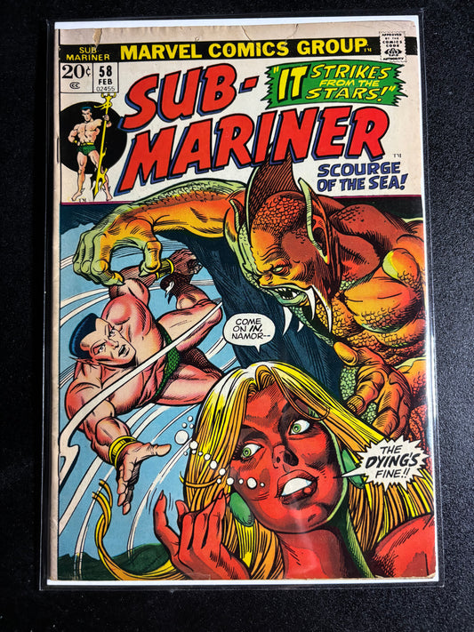 Sub-Mariner #58 – “It Strikes From the Stars!” (1973, Marvel Comics)