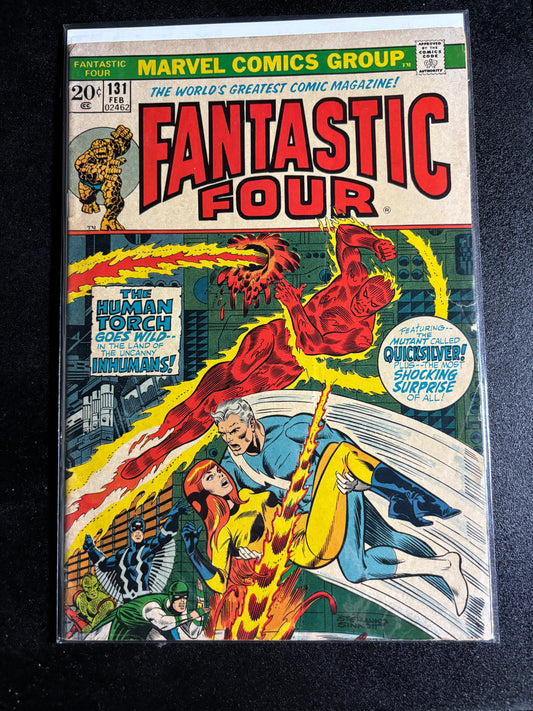 Fantastic Four #131 (1973) – Inhumans & Quicksilver Appearance – Bronze Age Marvel