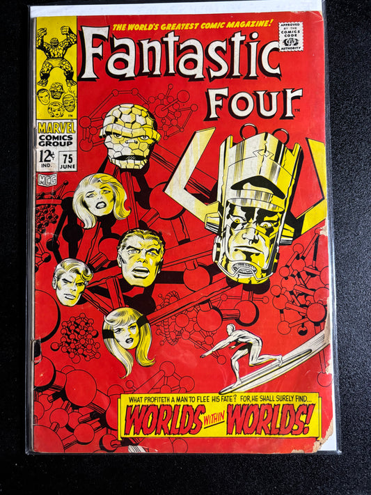 Fantastic Four #75 (1968) – Silver Surfer & Galactus – Silver Age Marvel Key