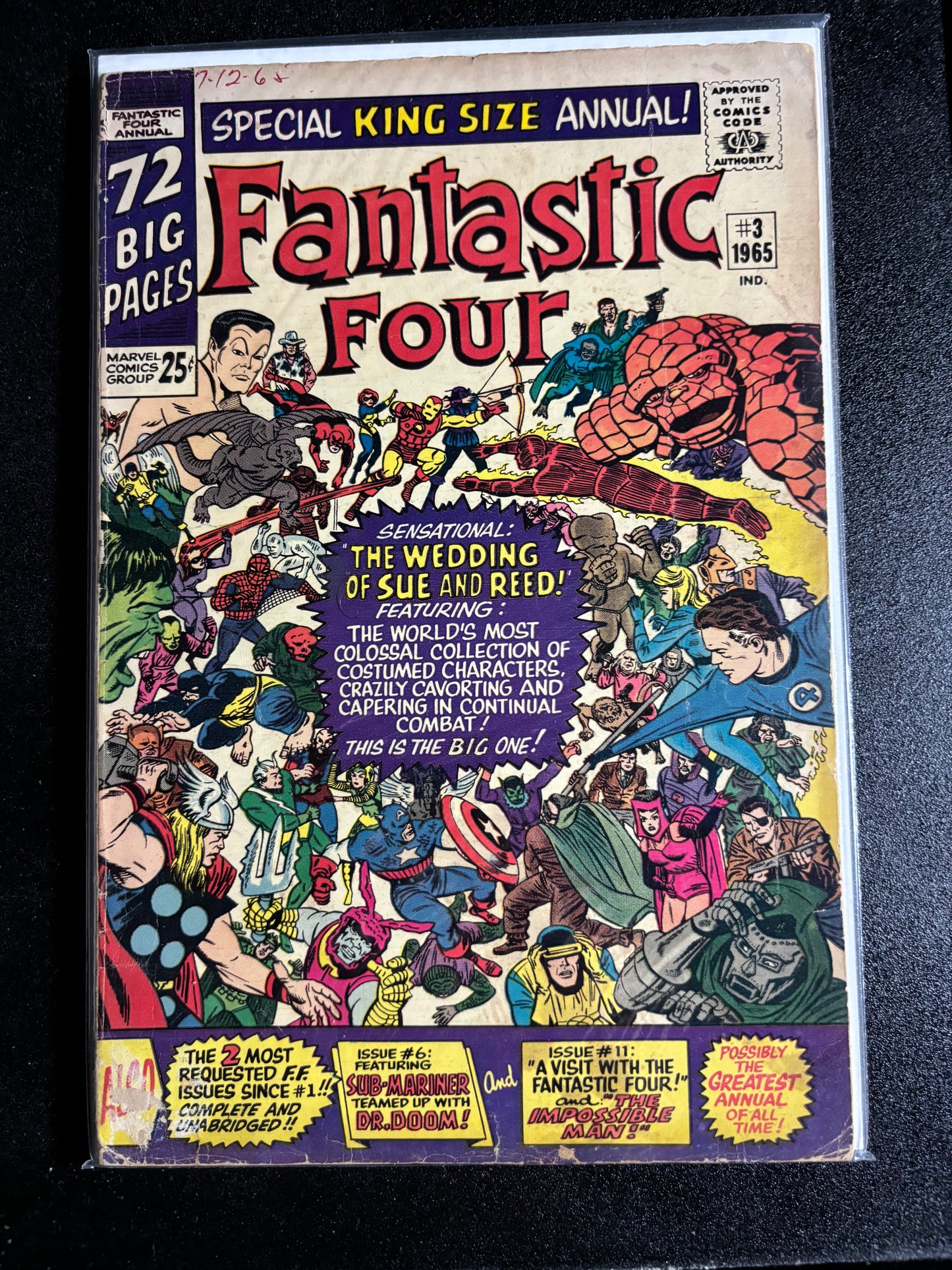 Fantastic Four Annual #3 (1965) – Wedding of Reed & Sue – Silver Age Marvel Key