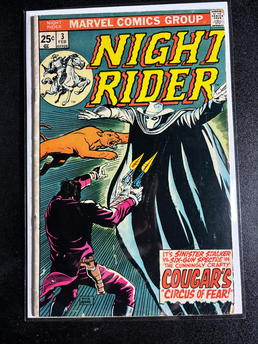 Night Rider #3 (1975, Marvel Comics)