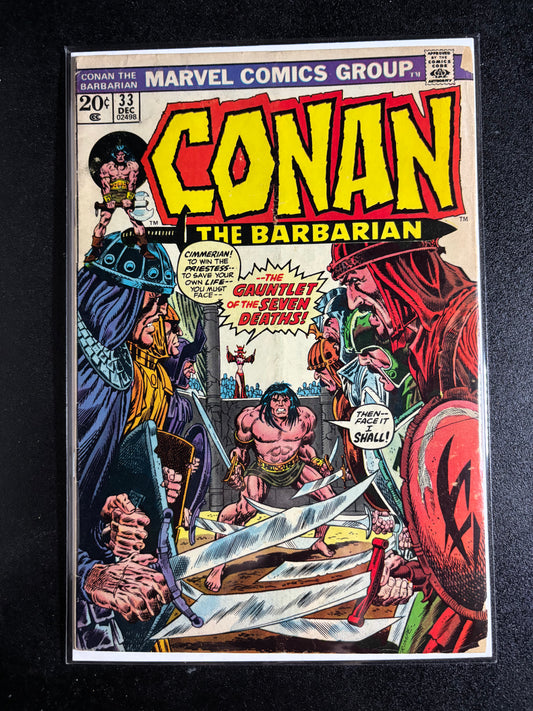 Conan the Barbarian #33 (Dec 1973, Marvel Comics)