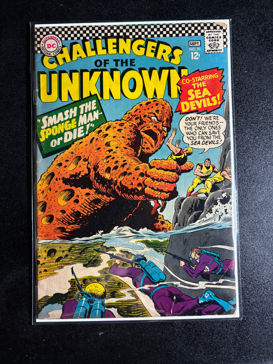 Challengers of the Unknown #51 – “Smash the Sponge Man or Die!” (1966, DC Comics)