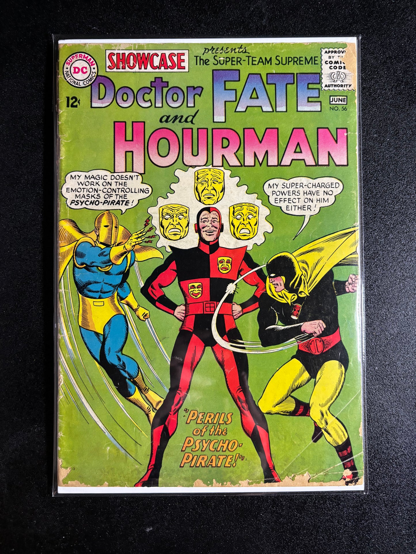 Showcase #56 – Doctor Fate & Hourman vs. The Psycho-Pirate! (June 1965, DC Comics)