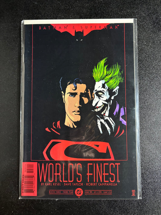 Batman & Superman: World’s Finest #3 – Joker Cover (June 1999, DC Comics)