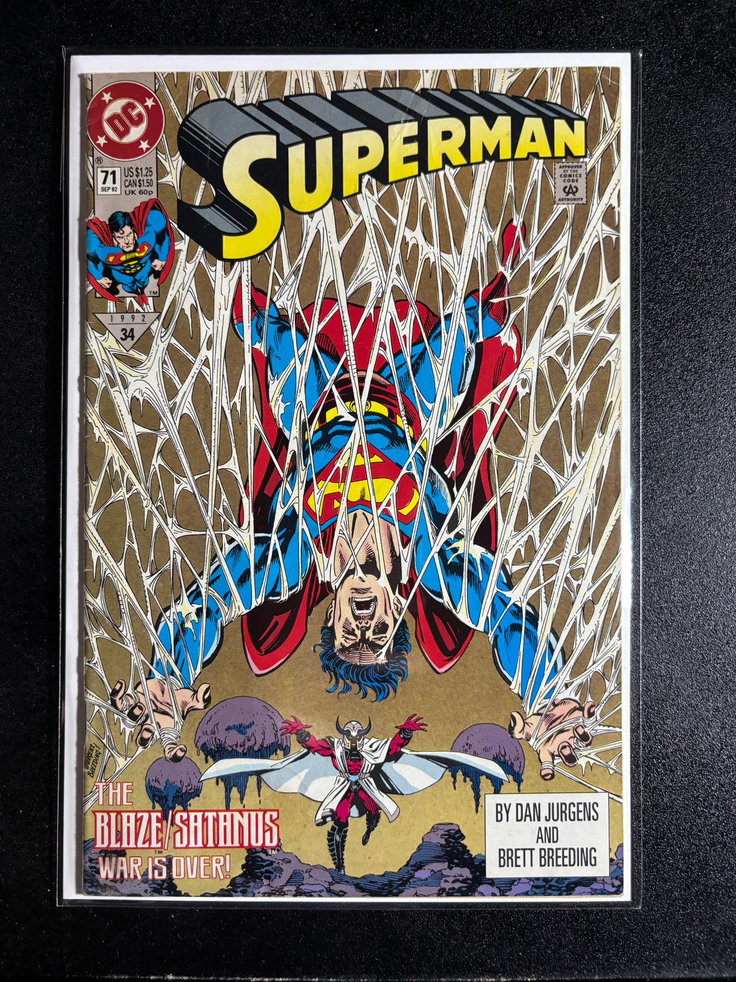 Superman #71 (1992) – Blaze/Satanus War Finale – DC Comics