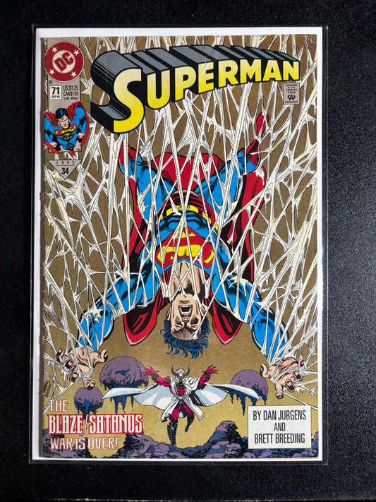 Superman #71 (1992) – Blaze/Satanus War Finale – DC Comics