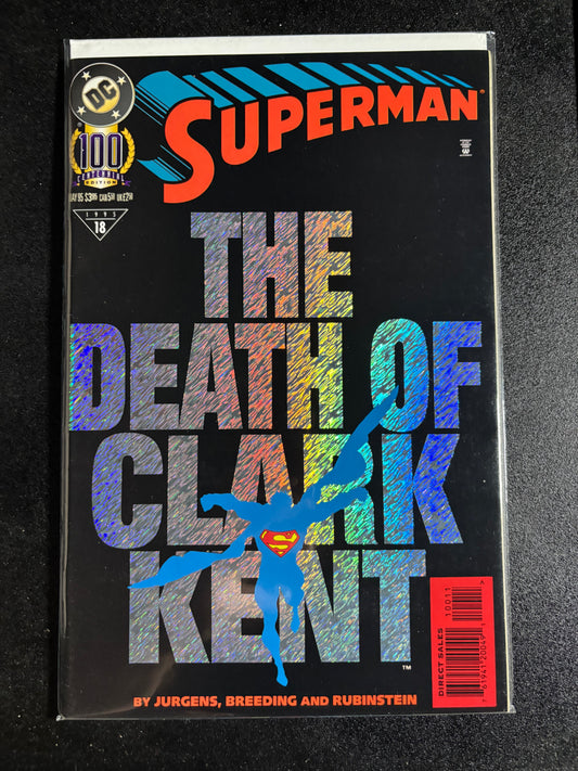 Superman #18 (DC Comics, 1993) The Death of Clark Kent