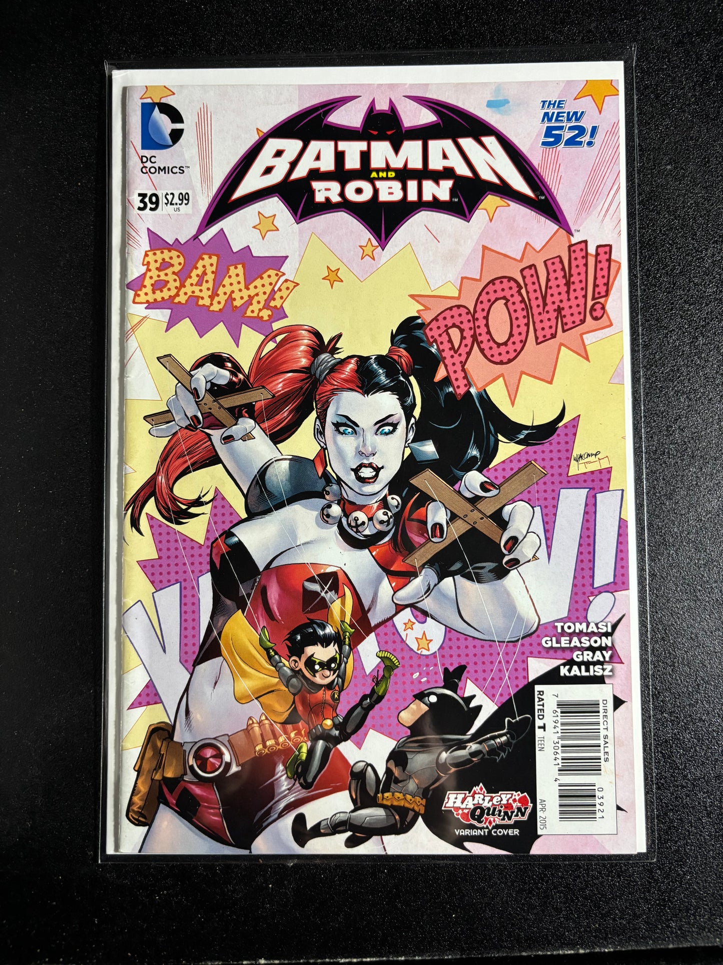 Batman and Robin #39 – Harley Quinn Variant Cover (DC Comics, 2015)