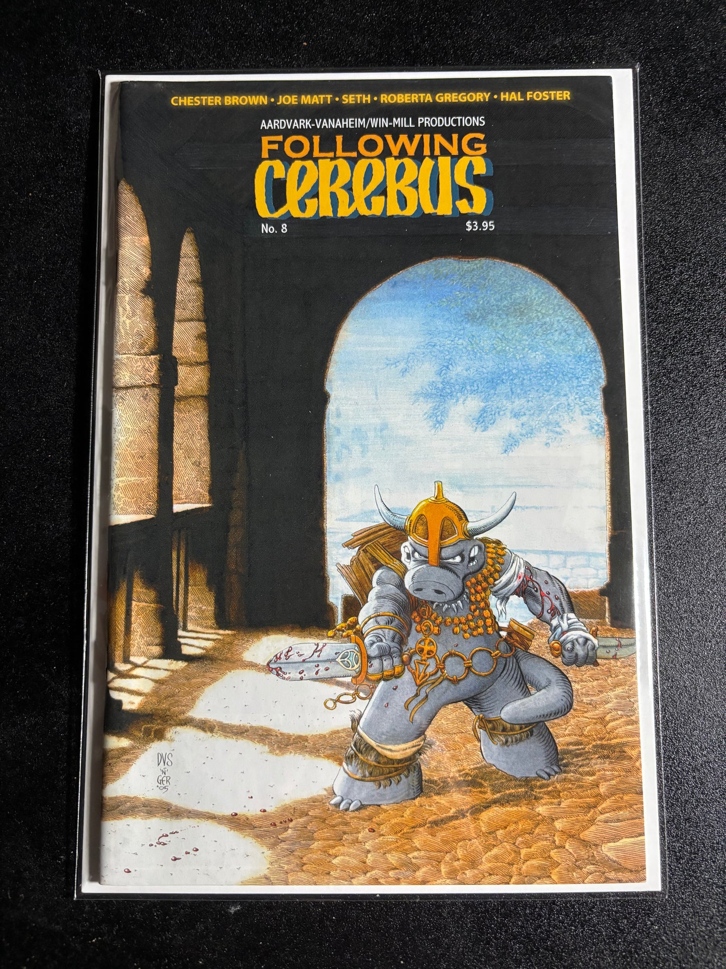 Following Cerebus #8 (Aardvark-Vanaheim/Win-Mill Productions, $3.95 Cover Price)