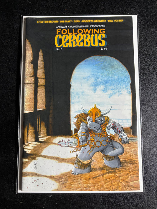 Following Cerebus #8 (Aardvark-Vanaheim/Win-Mill Productions, $3.95 Cover Price)